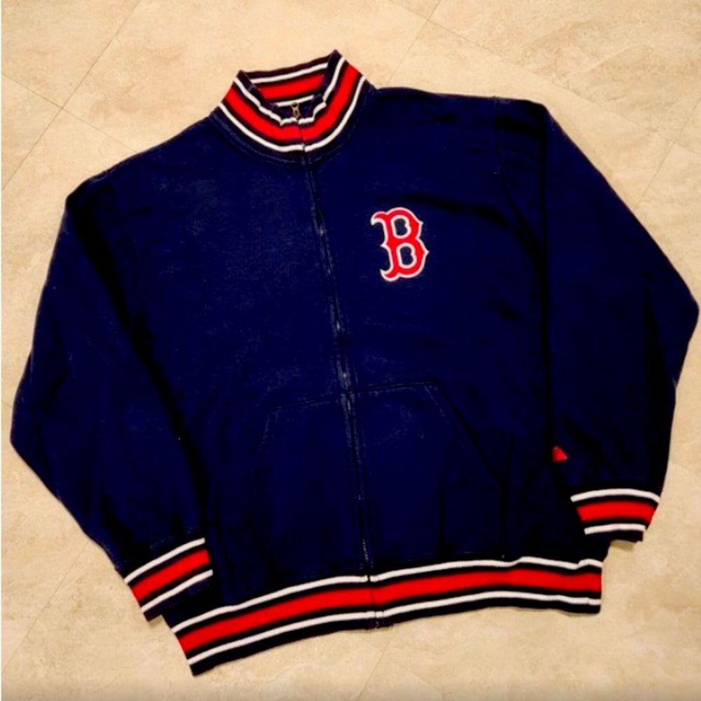 Majestic Boston Red Sox Full Zip up Sweat shirt  size Large